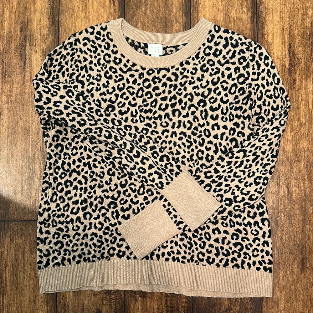 Animal print sweater
